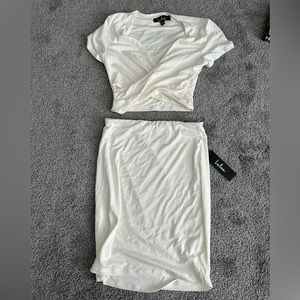 Lulus Shirt & Skirt set